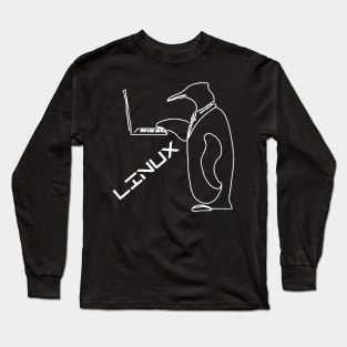 Tux Linux Penguin Long Sleeve T-Shirt